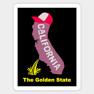 A funny map of California - 3 Sticker